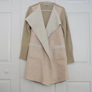 WDNY Tan Duster Cardigan open front